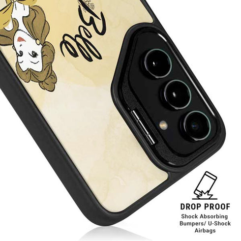 Disney Princess Belle Art Galaxy S25 Ultra Kickstand Case